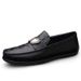 Men's Loafers Style Round Head Foot Cover Lazy Leather Shoes Leather Shoes_vogvips.com
