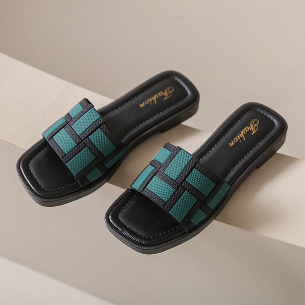 Fashion Slippers For Women Summer Outdoor Non Slip Beach Shoes New Style Flat Bottom Casual Sandals For Women_vogvips.com