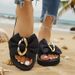 Lightweight Bowknot Platform Slippers Women 2026 Summer Plus Size 42 Flat Heel Slides Woman Casual Vacation Beach Flip Flops_vogvips.com
