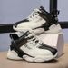 Leather Sneakers Casual Shoes Thick-sole Boys' And Girls' Shoes Big Children's Fashion Shoes Four Seasons_vogvips.com