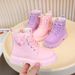 Girls' Martin Boots, Waterproof, Breathable, Short Boots, Leather Boots, British Style, Durable, Elementary School Single Boots For Girls_vogvips.com