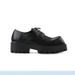 ShoeVault Spring And Autumn Cowhide Large Square Toe Leather New Thick Sole Platform Height Increasing Casual Derby Shoes For Men_vogvips.com