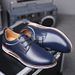 Men's Casual Spring Summer Fashion Trend Youth Popular New Blue Sneakers Invisible Height Increase Leather Shoes Men_vogvips.com