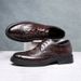 Euro Step 2025 New Brogue British Business Formal Genuine Carved Casual Leather Men's Shoes_vogvips.com