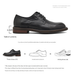 Euro Step 2025 Spring And Autumn New British Busins Formal Leather For Men Breathable Thick-Soled Derby Simple Black Wedding_vogvips.com