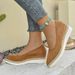 Women's Shoes Spring New Style, Pointed Toe, Wedge Heel, Rope, Thick Sole, Multi Color Fashion Casual Shoes._vogvips.com