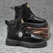 Men's Shoes Large Size Trendy Martin Boots British Work Boots High Top Casual Leather Men's Boots_vogvips.com
