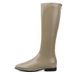 Over-the-Knee Boots For Women, Chunky Heel, Slimming Black Stretch Autumn And Winter New Versatile High Tube Riding_vogvips.com