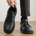 ShoeVault Unique Style For Men Paris British Black Height-Increasing Korean Derby Versatile Casual Non-Slip Leather Shoes_vogvips.com
