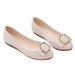 beef Tendon Sole Shallow Mouth Single Shoes Women's Soft Sole Work Leather Shoes Women's Soft Leather Pointed Flat Shoes_vogvips.com