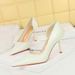 Women's Pointed Toe Stiletto Heels - Ultra High Heel Dress Pumps With Patent Leather For Party & Evening Wear, Sizes 34-43_vogvips.com
