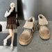 Cowboy Martin women' ummer autumn vintage thick oled hort Britih tyle ingle boot, mall and perforated work_vogvips.com
