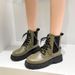 High Top Martin Women, Autumn And Winter New British Style Casual Versatile Skirt, Showing Off Legs, Slim Boots For_vogvips.com