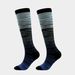 New multi-color gradient striped pressure socks selling sports mid-tube socks for men and women compression socks_vogvips.com