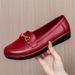 Waterproof Plastic For Women Summer 2021 New Pointed Toe Single British Style Loafers Black Profsional Formal Work_vogvips.com