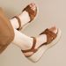 Wom's Summer 2026 New Wedge Sandals, Small Size, Platform Thick Sole, Non-Slip, Height-Increasing Shoes For Petite_vogvips.com