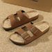 New Casual Flip-flops, Men's Outdoor Wooden Clogs, Trendy Anti-slip And Anti-odor Flip-flops_vogvips.com