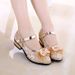 Girls Party Sparkle Wedding Dress Shoes Sequin Sweet Bows Sandals Girls Princess Shoes Toddlers_vogvips.com