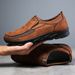 2025 Men's Casual Shoes Men Handmade Retro Breathable Flat Loafers Moccasins Dress Comfortable Slip On Driving Shoes Zapatillas_vogvips.com
