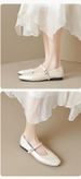 French Mary Jane Shoes Women's Flat Bottom Shallow Mouth Single Shoes With Retro Soft Sole Commuter Shoes_vogvips.com