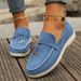 plus Size Women's Slip-On Loafers European American Style Low Heeled Shoes_vogvips.com