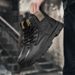 New Leather Spring Men's Shoes High-top Men's Heightening Tooling Martin Boots_vogvips.com