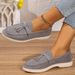 Women's Slip-On Loafers - Soft Suede Comfortable Driving Shoes With Rubber Sole, Classic Round Toe & Low-Cut Design, Lightweight Casual Flats_vogvips.com