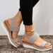 Large Size Wedge Sandals Women's New Fish Mouth Loose Set Foot Platform Sandals_vogvips.com