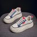 Autumn White New Korean Version Female Student Thick Soled Height Increasing Sports Board Casual Shoes Hb1393_vogvips.com