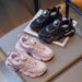 Rotating Buckle Girls' Sports Autumn 2025 New Children's Mesh Lightweight Twist Shoes For Older Kids And Students_vogvips.com