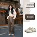 Kapibala Genuine Leather Training Shoes For Women 2026 Spring Flat Sports Casual Versatile White Sneakers_vogvips.com