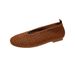 Women's French Style Openwork Woven Mary Jane Flat Shoes Soft Flat Espadrilles for Spring/Summer 2026 Skirt Friendly_vogvips.com