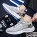 Men's Knitted Training Shoes plus Size Casual Comprehensive Exam Shoes for Middle And High School Export Physical Footwear_vogvips.com