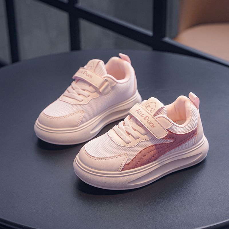 New Children's White Four Seasons Non-Slip Flat Trendy Little Boys Mesh Casual Versatile Girls' Shoes_vogvips.com