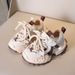 SHLIANG Thick-soled Children's Sports Shoes Fashion Girl's Running Shoes Boys' Casual Shoes Lace-up Soft Sole Kids Shoes V0208_vogvips.com