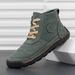 Large Size Men's Martin Boots Lace-Up Men's Boots Outdoor Short Boots Casual Tooling Boots Cotton Shoes_vogvips.com