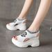 Women's Sandals Rose Popular Version Platform Bottom Flying Woven Open Toe Thick Bottom Sports Style Casual Sandals Trend_vogvips.com