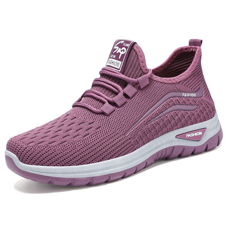 Women's Knit Slip-On Walking Shoes | Lightweight Soft Sole Platform Sneakers | Breathable Casual Shoes For Women_vogvips.com