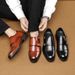 Men's Shoes Casual Leather Shoes Men's Business Gentleman Men's Leather Shoes Formal Men's Monk Shoes_vogvips.com