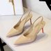 1362 European And American Style Pointed Toe Fashion Backless Simple Patent Leather High Heels Women's Shallow Mouth_vogvips.com