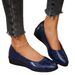 In-Stock 2025 Spring New Flat Shoes Cross-Border Plus Size Women's Slip-On Shallow Soft Sole Loafers Wholesale_vogvips.com