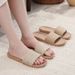 Summer Slippers Woven Home Indoor Couple Sandals Breathable Non-Slip Sweat-Absorbing Wooden Floor Cotton Linen Straw_vogvips.com