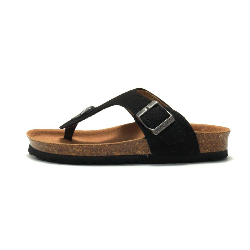 2025 Spring Summer Children Boys Girls Cork Slippers Flip Flops Trendy Beach Korean Style Toe Post_vogvips.com