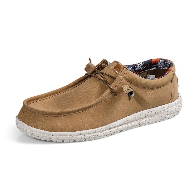 Men's leather leather slip-on driving loafers_vogvips.com