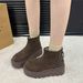 Short Boots Women 25 Autumn/Winter New Style Fleece Cotton Boots Women_vogvips.com