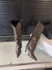 Designer Retro Riveted High-topped Leg Boots,short Boots,French-style Women's Boots,versatile Western Cowboy Boots,long-leg Boots,English Knight Boots_vogvips.com