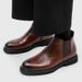 New Youth Pointed Side Zipper Mid Top Low Cut Fashionable Men's Low Heeled Martin Boots For Autumn 2025_vogvips.com