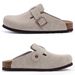 Asgard Women Men Suede Leather Clogs Slippers Fashion Unisex Cork Footbed Sandals Outdoor Antiskid Mules Shoes With Arch_vogvips.com