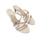 RC Rhinestone 2025 Spring New Slim Heeled Fairy Style Open Toe Sandals For Women With Bow Cross Strap High Heels_vogvips.com