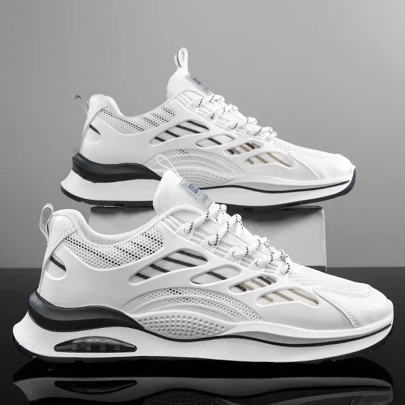 Summer 2024 New Men's Breathable Mesh Sports Casual Hundreds Of Students State Tide Running Shoes_vogvips.com